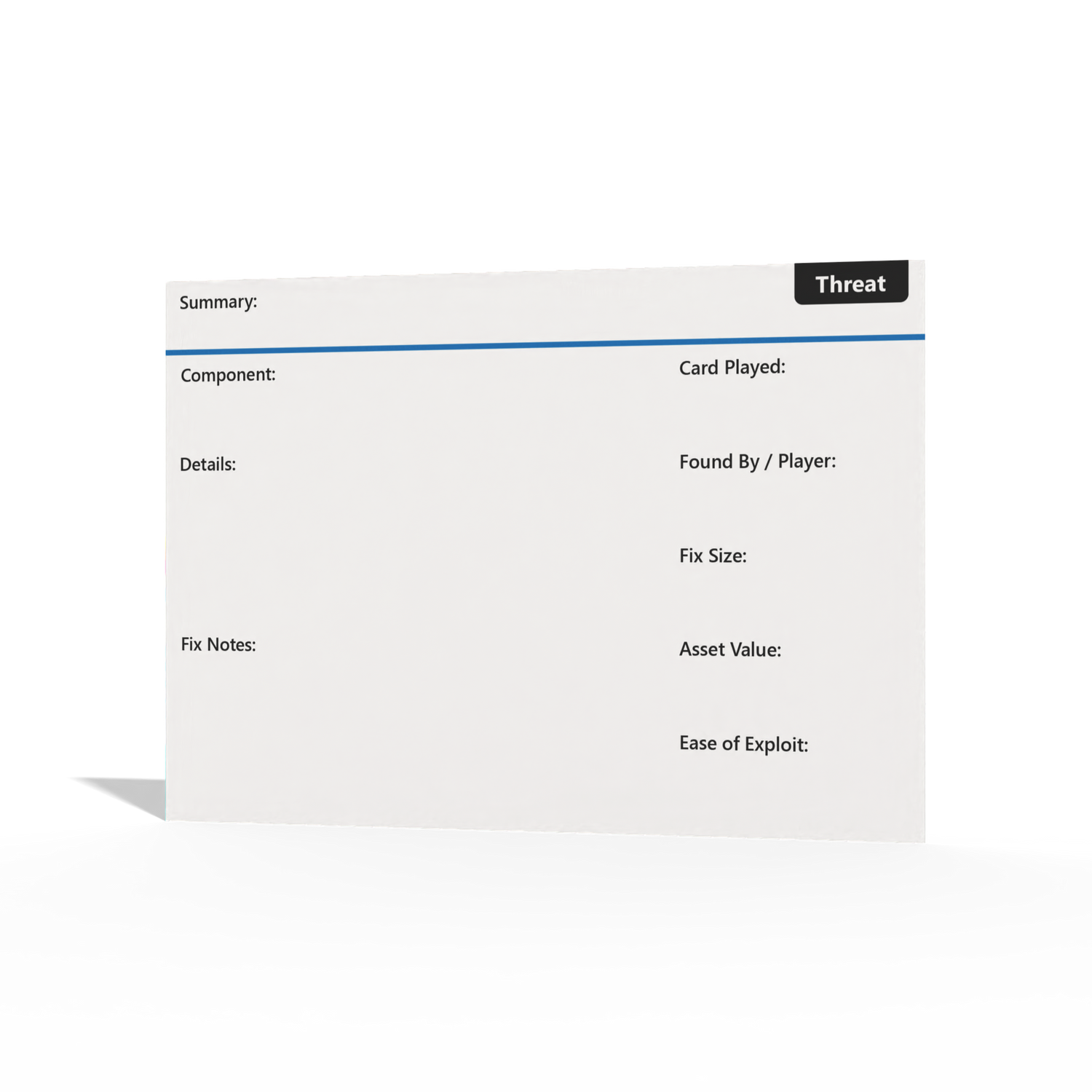 Threat Cards for Elevation of Privilege